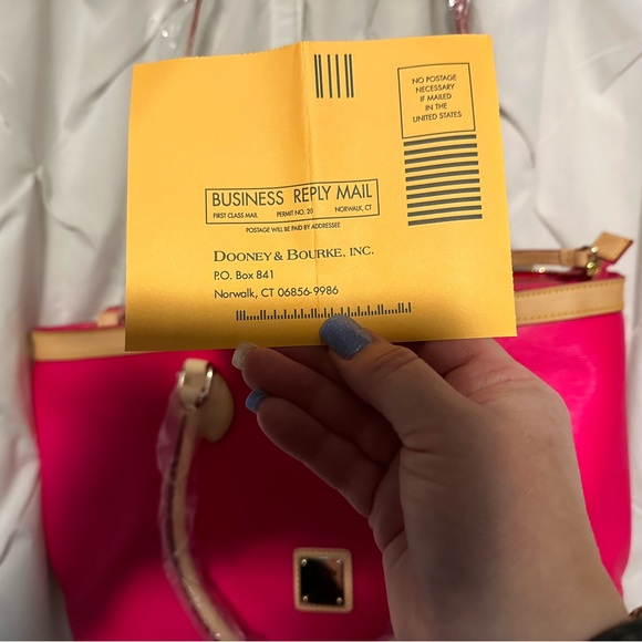 Dooney & Bourke Pink Nylon Tote - Picture 4 of 7